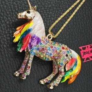 BETSEY Johnson Unicorn Necklace